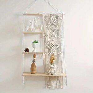 ✴️🏷️2/$20 - New Hanging Floating Boho Shelf